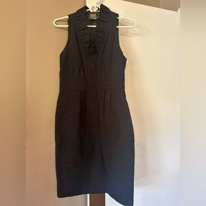 womens short black dress v neck